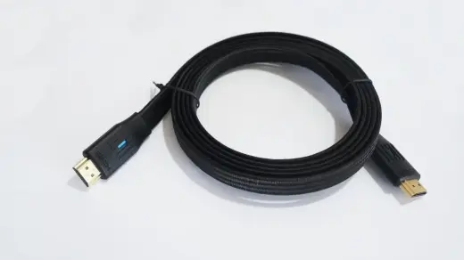 HDMI Cable v 2.1 flat black 2m