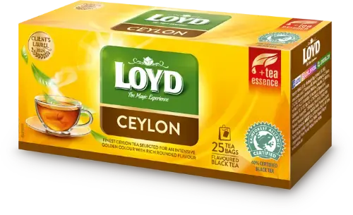 Aromatizēta melnā tēja LOYD Ceylon, 25x2g