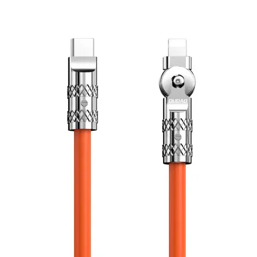 Dudao L24CL data transfer and charging cable | USB-C to Lightning | 120W | 1m | orange