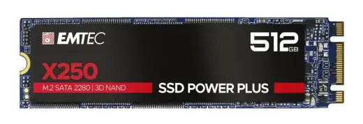 Emtec M.2 SSD X250 512GB / ECSSD512GX250 Black L
