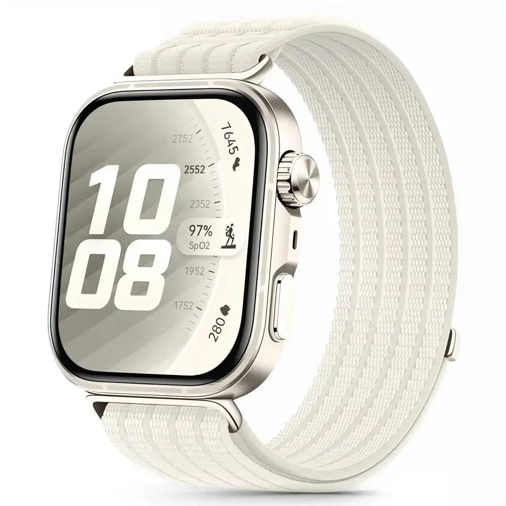 Tech-Protect Nylon viedpulksteņa siksniņa priekš Huawei Watch Fit 3/4/4 Pro/5/5 Pro | neilons | balta