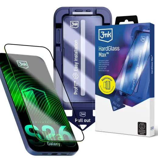 3mk HardGlass Max 9H karastatud kaitseklaas telefonile Galaxy S26 Ultra (S948)