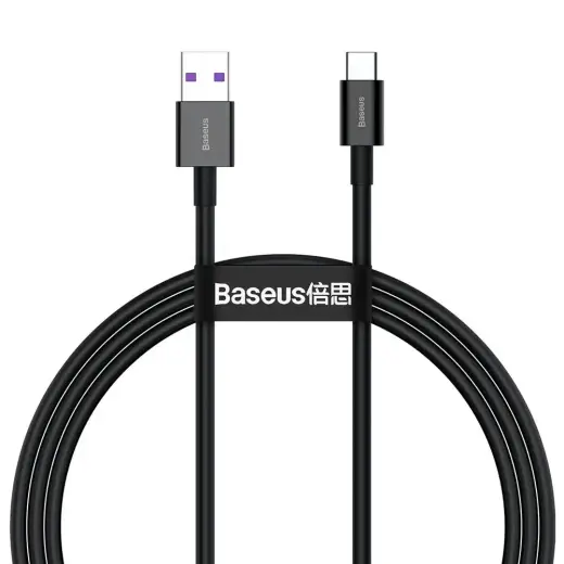 Baseus Superior data transfer and charging cable | USB-A to USB-C | 66W | 1m | black