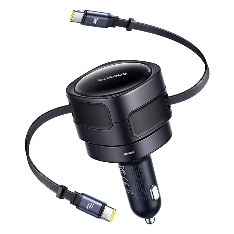 Baseus PD automašīnas lādētājs | 60W | USB-C | melns