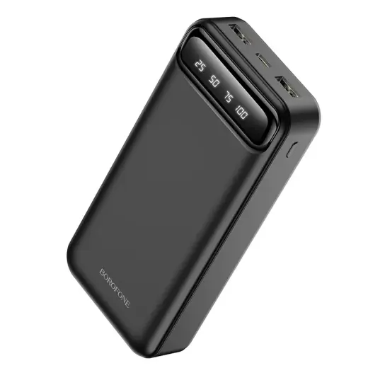 Borofone BJ14A Freeway external battery (powerbank) | 20000 mAh | 10W | USB-A, USB-C, Micro USB | black