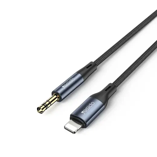 YESIDO AUDIO CABLE YAU35 LIGHTNING/3,5mm AUX MALE 1M WHITE