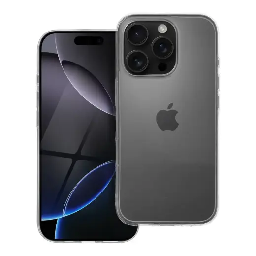 Clear 2 mm telefono dėklas iPhone 16 Pro skaidrus