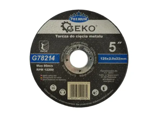 Metallilõikeketas GEKO Premium 125x2x22,2mm