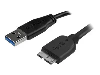 StarTech.com 3m 10ft Slim USB 3.0 A to Micro B Cable M|M - Mobile Charge Sync USB 3.0 Micro B Cable for Smartphones and Tablets (USB3AUB3MS) - USB cable - 3 m