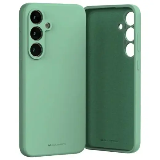 Mercury Silicone чехол для телефона для Samsung Galaxy S24 FE зеленый