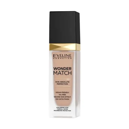 Eveline Cosmetics, Wonder Match Skin Absolute Perfection, Oil-Free, Liquid Foundation, 15, Natural, 30 ml