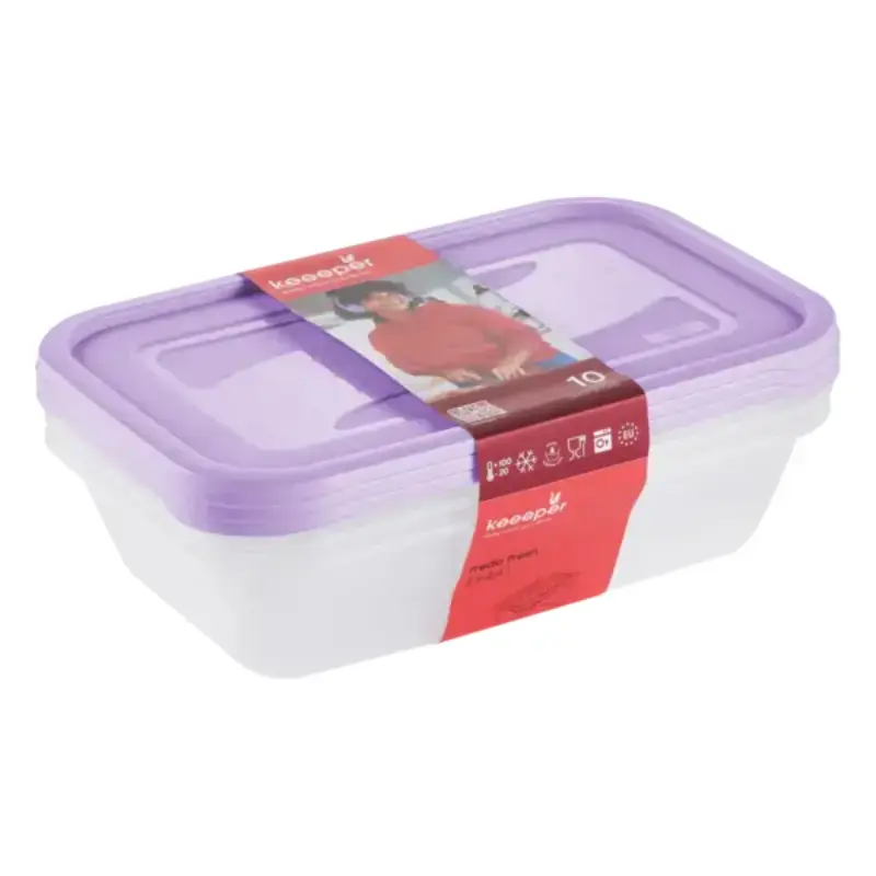Keeeper Food container set rectangular 3x2