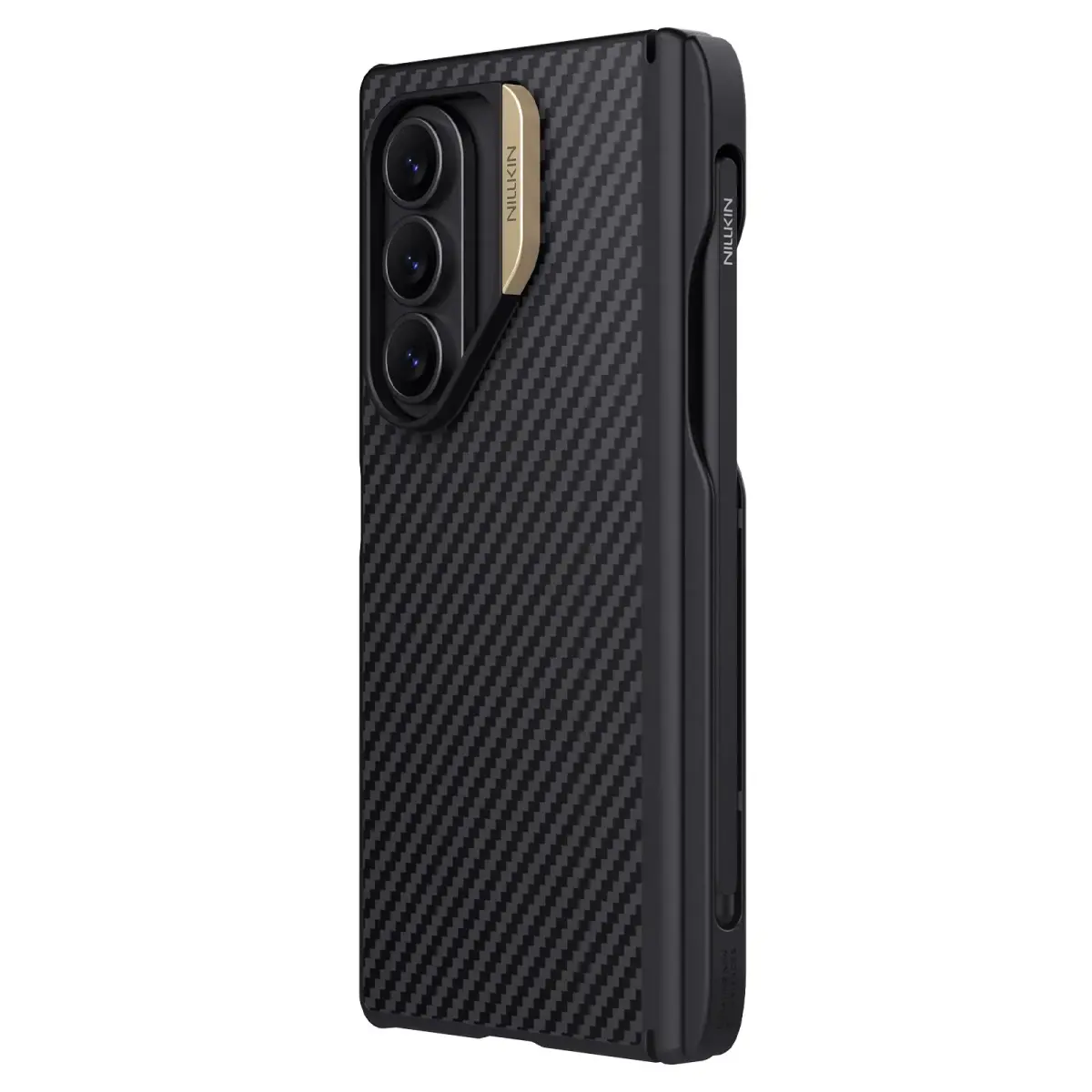 Nillkin Synthetic Fiber PRO Magnetic Pen Slot Zadní Kryt pro Samsung Galaxy Z Fold 7 Golden