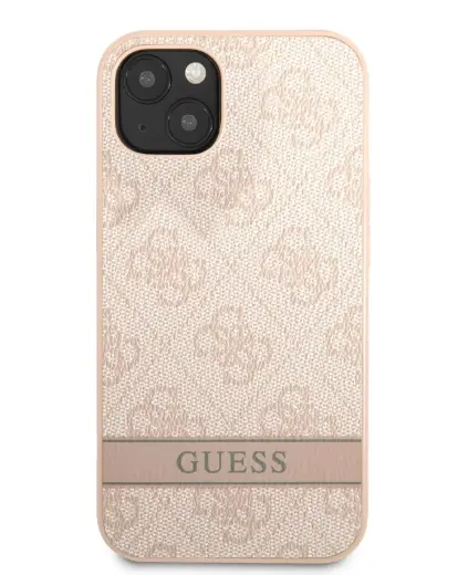 Guess PU 4G Stripe Case for iPhone 13 Pink