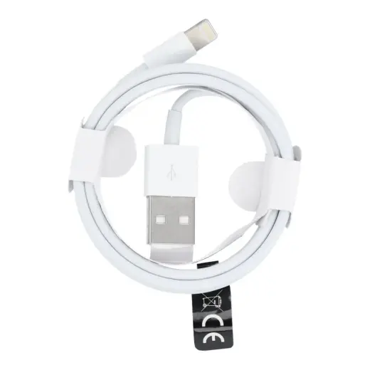 HD5 datu pārraides un uzlādes vads | USB-A uz Lightning | 1m | balts