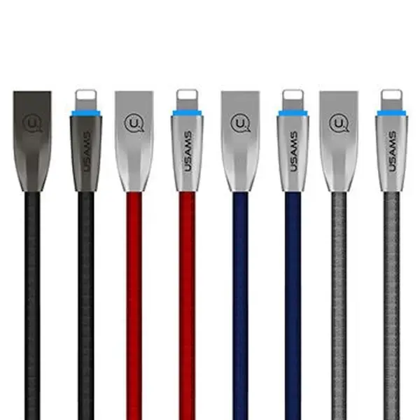 USAMS U-Light datu pārraides un uzlādes vads | USB-A uz Lightning | 10W | 1.2m | zils