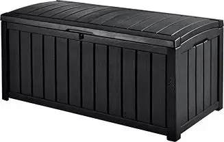 Dārza uzglabāšanas kaste / sols Glenwood Storage Box 390 L - pelēka