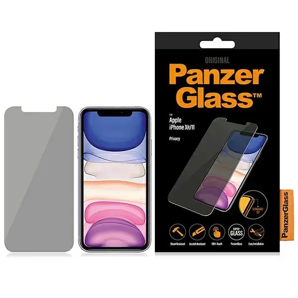 PanzerGlass Standard Fit aizsargstikls telefonam iPhone XR | iPhone 11 (privātuma efekts)