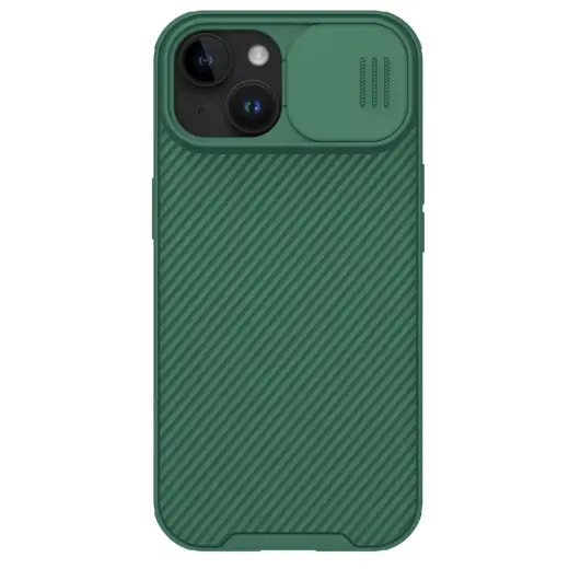 Nillkin CamShield Pro telefoni ümbris iPhone 15 Plus roheline (kaamera kaitsega)