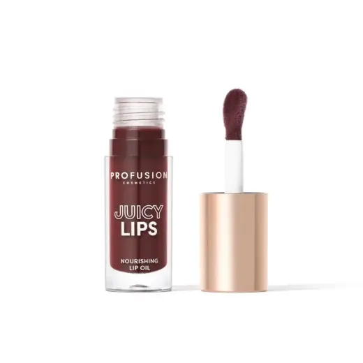 Profusion Cosmetics, Juicy Lips Tint, Glow & Hydrating, Lip Oil, Black Cherry, 5.2 ml