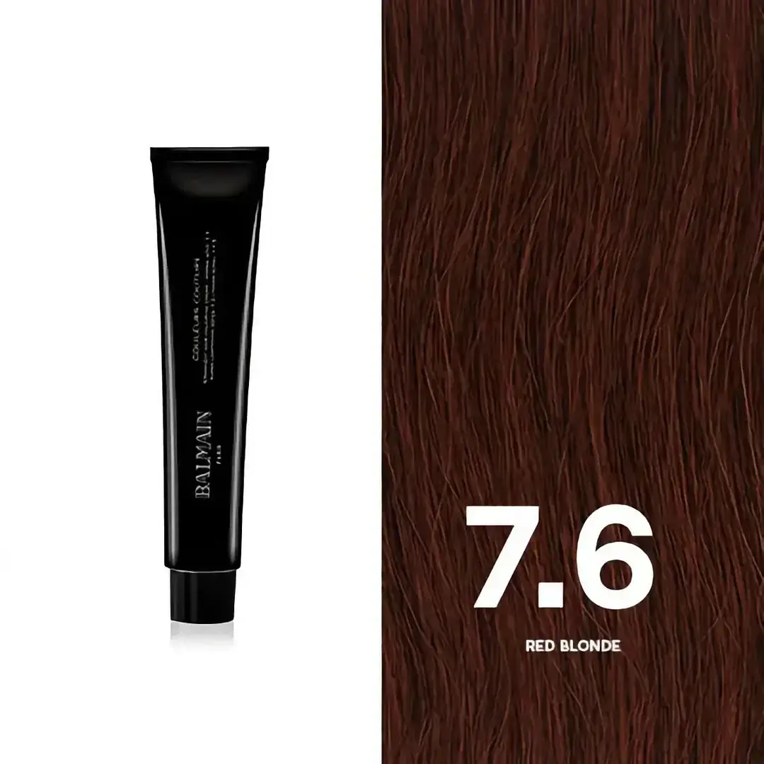 Balmain Professionnel, Couleurs Couture, Permanent Hair Dye, 7.6 Red Blonde, 60 ml