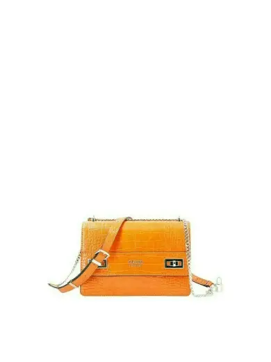 Guess, Katey, Convertible Xbody Flap, Textile Crossbody Bag, Orange, HWCG78 70210, 23.5 x 16 x 7.5 cm, For Women