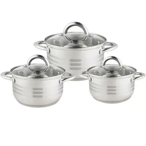 Floria ZLN4083 Set of pots with lids 3pcs