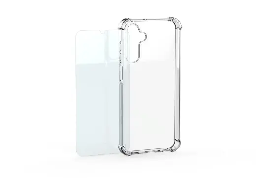 Samsung by Mobeen Clear набор защиты 3-в-1 (чехол + стекло на экран) для телефона Samsung Galaxy S26 Ultra (S948) прозрачный (защитное стекло в комплекте)
