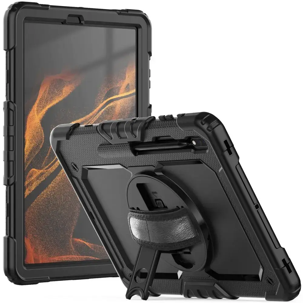 Tech-Protect Solid360 case for Samsung Galaxy Tab S7+ | S8+ | S7 FE 12.4" - black