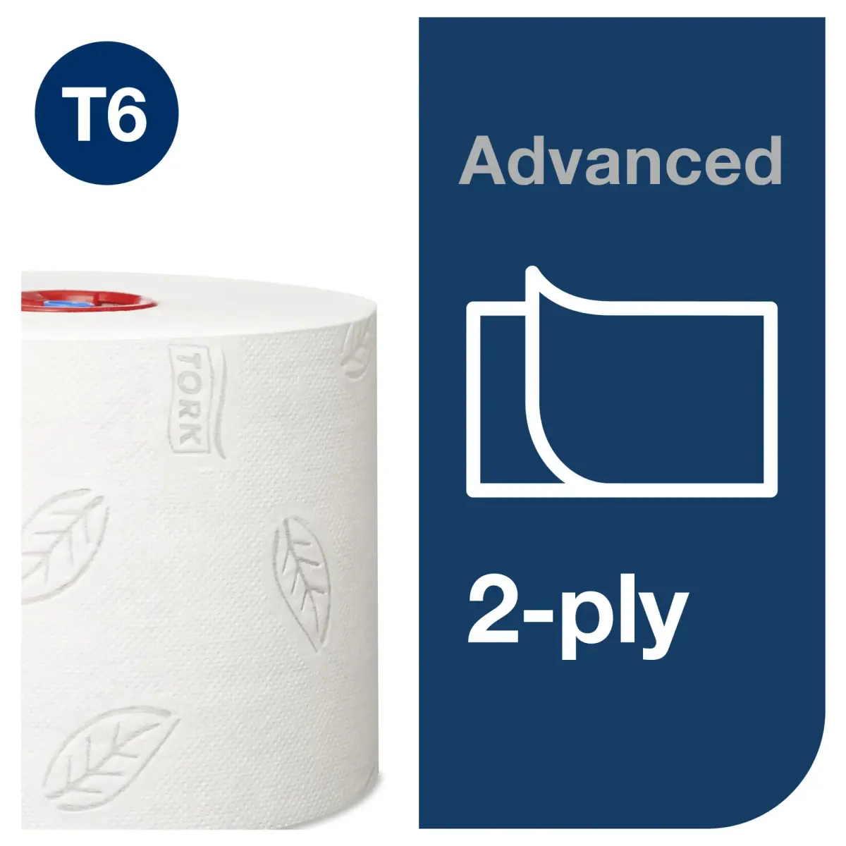 Tualetes papīrs TORK Advanced Compact T6, 2 sl., 9.9 cm x 100 m, baltā krāsā