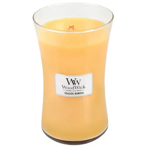 WoodWick Seaside Mimosa scented candle with wooden wick 609,5 g