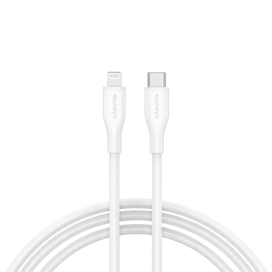 CANYON cable CLNM60 C-L 60W MFI 1m Silicon White