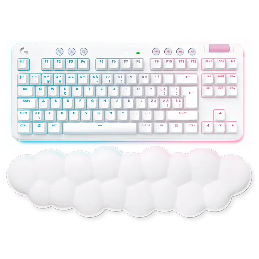 LOGITECH G715 TKL LIGHTSPEED RGB Wireless Gaming Keyboard - OFF WHITE - US INT'L - LINEAR