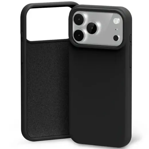 Mercury Silicone maciņš telefonam iPhone 17 Pro Max melns