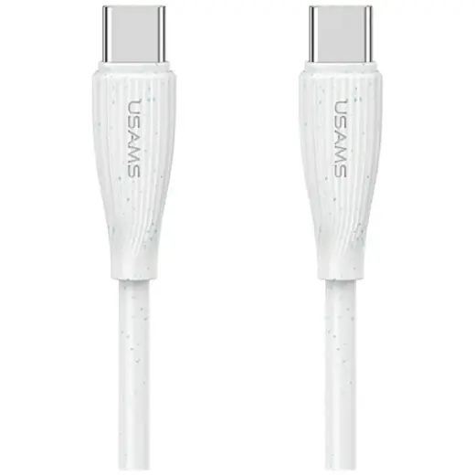 USAMS Green Series SJ716 data transfer and charging cable | USB-C to USB-C | 60W | 1m | white