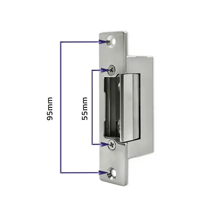 Qoltec Reverse electric strike | 12V | Stainless steel