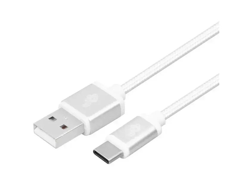 Cable USB - USB C cable 2 m silver