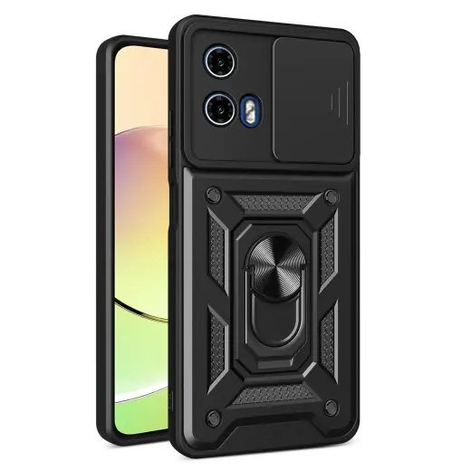 Defender Slide case for Motorola Moto E14 / G24 / G04 black