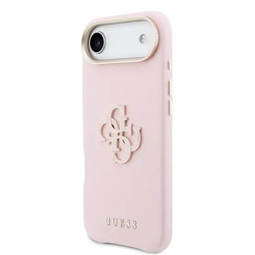 Guess PU Resin Logo maciņš telefonam iPhone 17 Air rozā