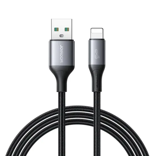 Joyroom S-A28 Flash Series datu pārraides un uzlādes vads | USB-A uz Lightning | 15W | 2m | melns
