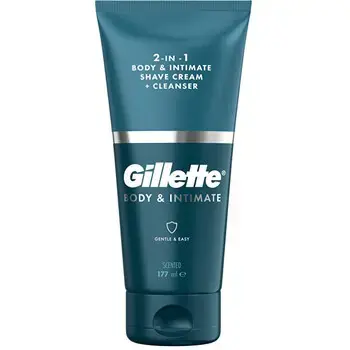 Body & Intimate Body & Intimate Shave Cream + Cleanser - Cleansing emulsion and 2-in-1 shaving product.