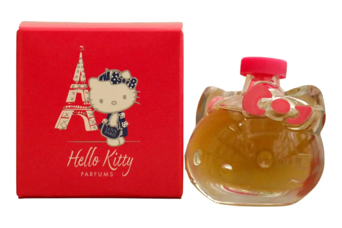 Hello Kitty Around Paris Rose, Eau de Toilette, For Girls, 5 ml *Miniature