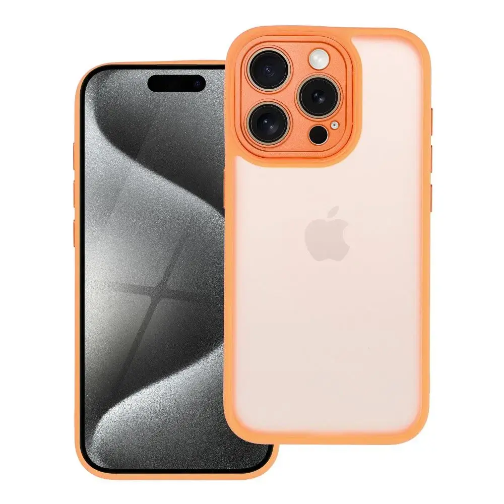 VARIETE maciņš telefonam iPhone 15 Pro oranžs