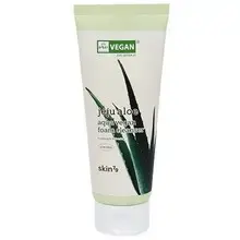 Jeju Aloe Aqua Vegan Foam Cleanser - Gentle cleansing foam.