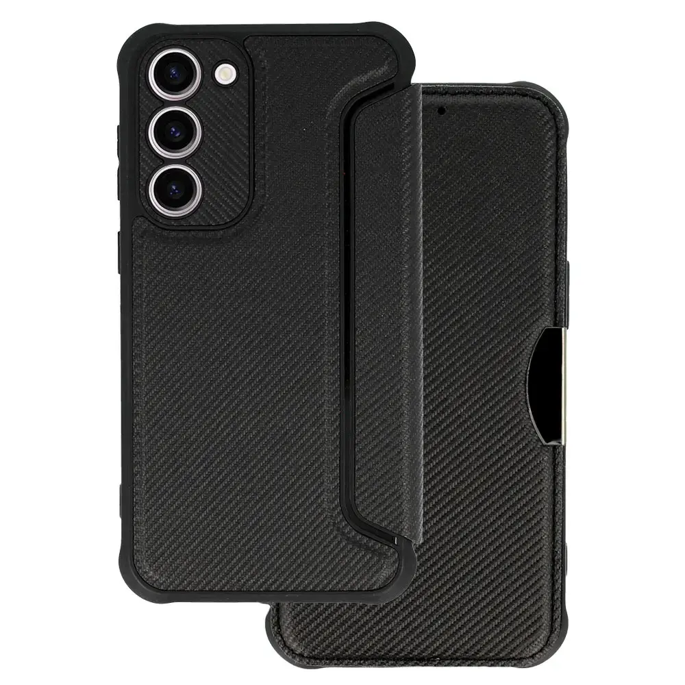 Razor Carbon Book Case for Samsung Galaxy A14 4G/5G black