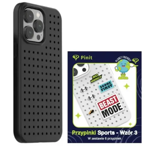 Pinit Dynamic + Sports Pin maciņš telefonam iPhone 14 Pro melns