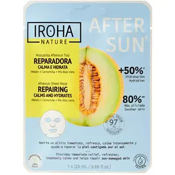 iroha Repairing Aftersun Face Sheet Mask - Regenerating mask 25ml