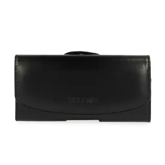 Telone VIVA Belt Holster (SIZE 13) for Iphone 7/8/11 Pro/12 Mini/13 Mini/SE 2020/SE 2022/X/XS black, leather (140x70x14 mm)