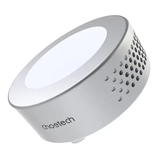Choetech Qi wireless charger 15W (compatible with MagSafe) with a fan for cooling the phone (USB Type C - USB Type C cable included) silver (T593-F)