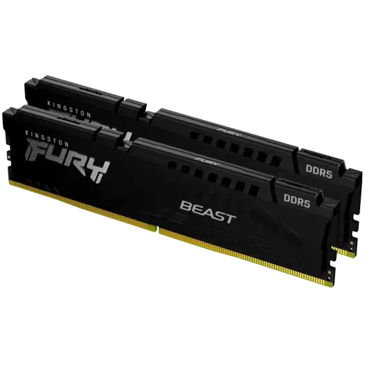 Kingston DRAM 16GB 5600MT/s DDR5 CL40 DIMM (Kit of 2) FURY Beast Black XMP